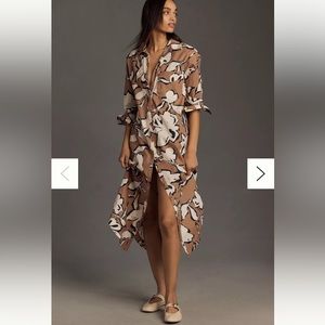 The Soren Long-Sleeve Shirt Dress by Maeve / Anthropologie